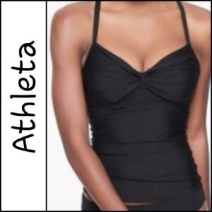 𝅺NEW! ATHLETA Aqualuxe Twist Tankini Swimwear Top 32 D/DD.